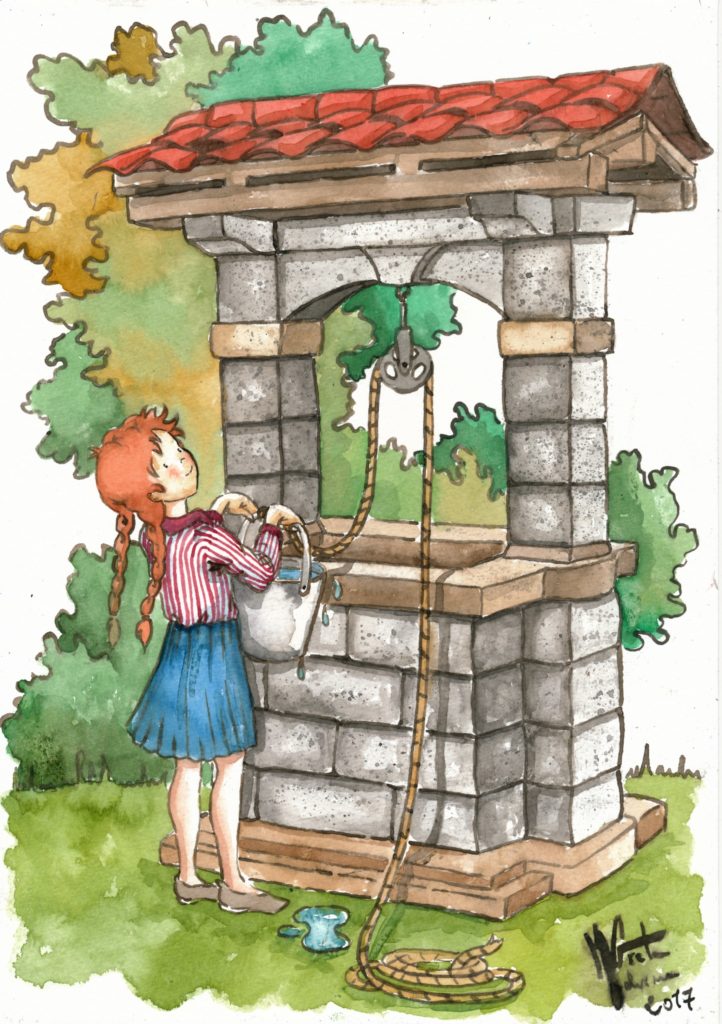la bimba e il pozzo